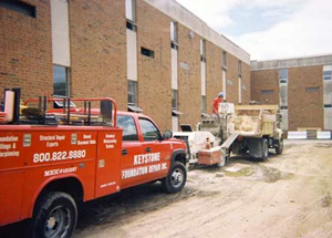 keystone foundation repair company truck